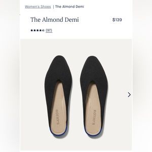 NEVER WORN Rothys Almond Demi Size 9